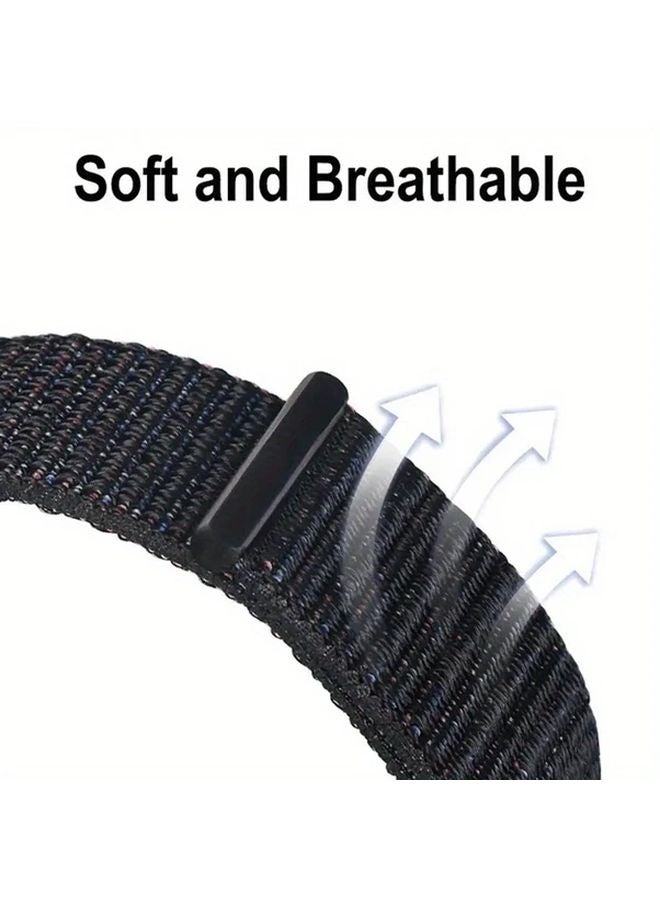 Redmi Watch 5 Active Midnight Blue Nylon Loop Strap Sport Bracelet Adjustable Fit - Image 5